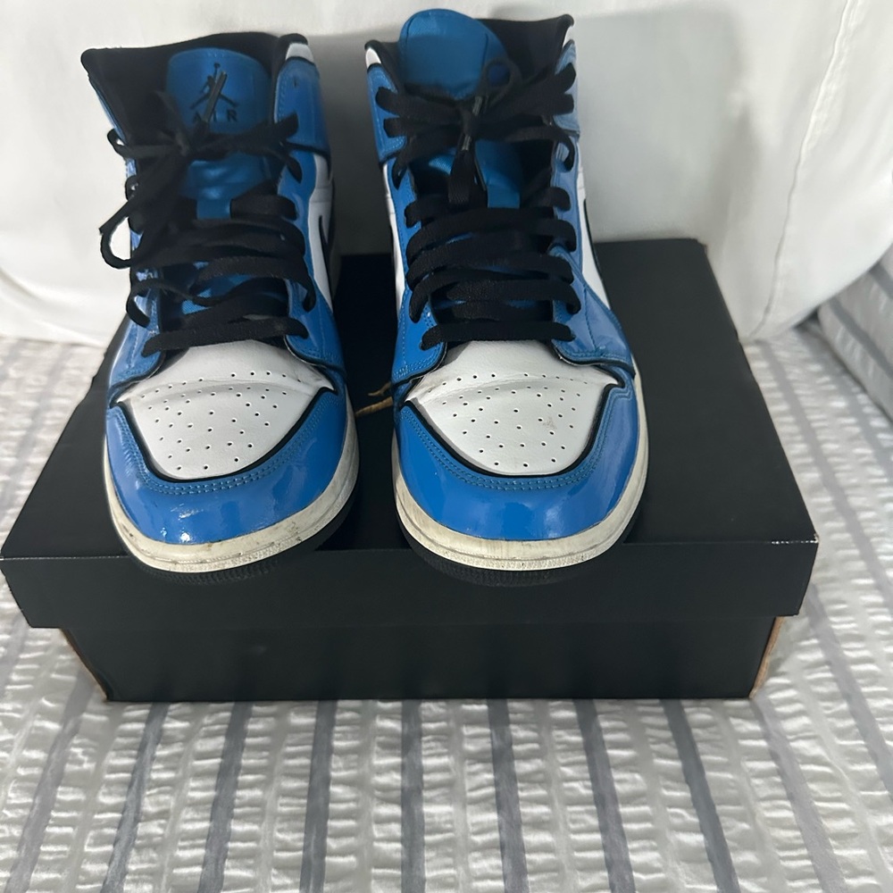 Jordan Sneakers - Black, Blue, and White